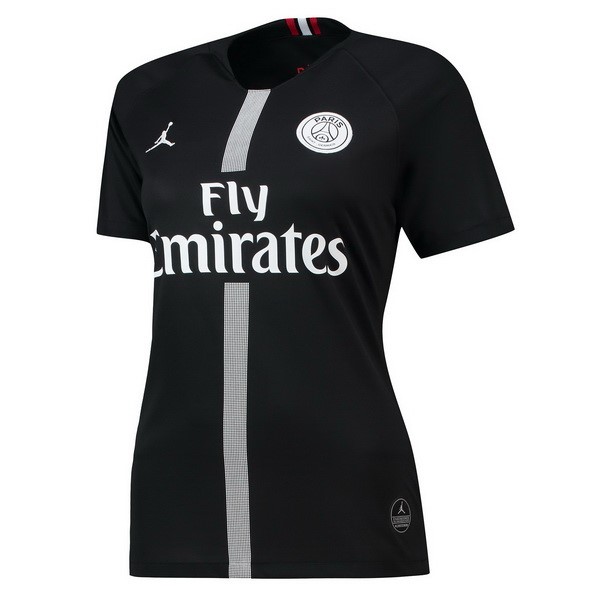 JORDAN Camiseta Paris Saint Germain Tercera Primera Mujer 2018-2019 Negro